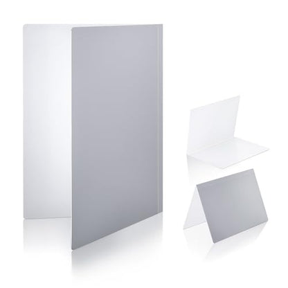 Pino Studio Foldable Photography Reflector Board, White & Black Light Control Card for Product Photography, Food, Cosmetics, Jewelry & Handmade Goods, Made in Japan