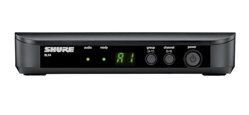 Shure BLX14/CVL Lavalier Audio System H10 Band (542–572 MHz) – BLX4 Receiver, BLX1 Bodypack & CVL Clip-On Lavalier Mic, Up to 14 Hr Battery, 300 ft Range
