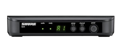 Shure BLX14/CVL Lavalier Audio System H10 Band (542–572 MHz) – BLX4 Receiver, BLX1 Bodypack & CVL Clip-On Lavalier Mic, Up to 14 Hr Battery, 300 ft Range
