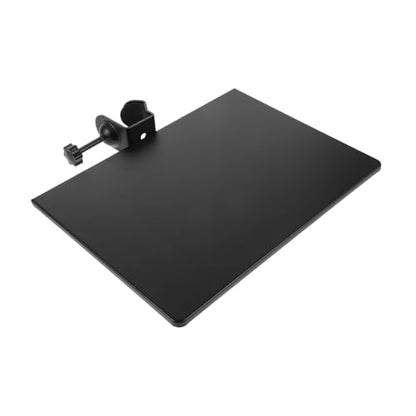 Kisangel Mic Stand Clamp-on Tray: Adjustable Rack for Sound Cards Sheet Music Accessories - Portable Holder for Musicians Live Streaming Concerts