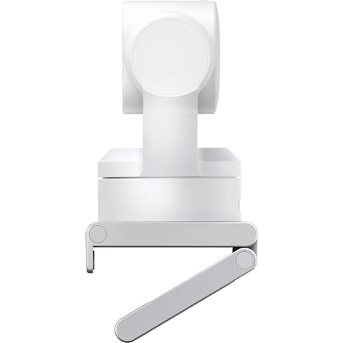 Insta360 Link 2 - PTZ 4K Webcam (White) for PC/Mac, 1/2" Sensor, AI Tracking, HDR, AI Noise-Canceling Mic, Gesture Control for Streaming, Video Calls, Gaming Bundle with Flexible Tripod & Lens Cloth