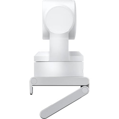Insta360 Link 2 - PTZ 4K Webcam (White) for PC/Mac, 1/2" Sensor, AI Tracking, HDR, AI Noise-Canceling Mic, Gesture Control for Streaming, Video Calls, Gaming Bundle with Flexible Tripod & Lens Cloth