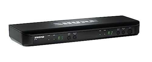 Shure BLX188/CVL Dual Lavalier Audio System H11 Band (572–596 MHz) – BLX88 Dual Receiver, (2) BLX1 Bodypacks & (2) CVL Cardioid Lavalier Mics, Up to 14 Hr Battery, 300 ft Range - style: H11 Band (572-596 MHz)