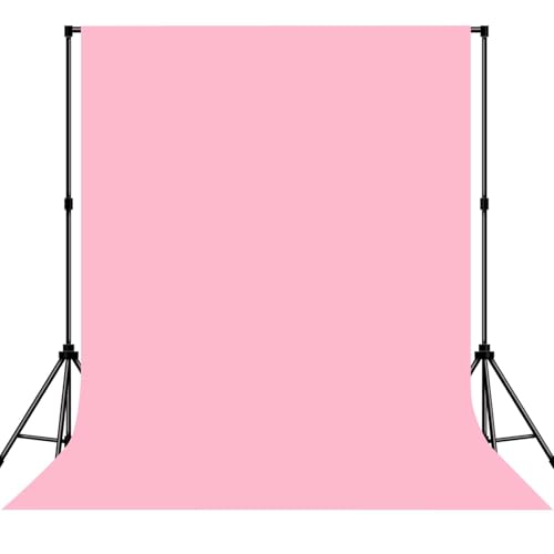 Photo Backdrop Pink Background Fabric Professional 6x9ft Seamless Design Eliminates Wrinkles Princess Theme Decoration Valentine's Day Romantic Setting - color: Pink, size: 6x9ft