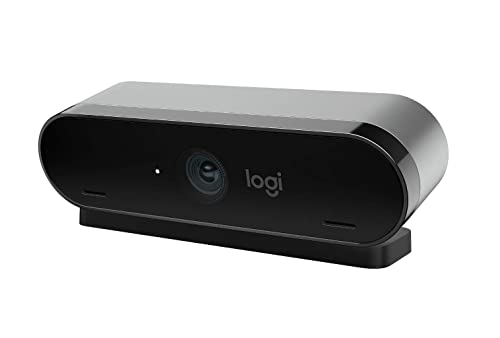 Logitech Logi 4K Pro Magnetic Webcam for Pro Display XDR, Video Calling Conferencing Recording, Zoom and Microsoft Teams, Ultra HD, Pro Streaming Web Camera (Renewed), Black