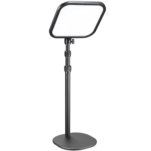Godox ES30 Key Light, 2250Lumens Desk Light for Streaming with Extendable Desk Stand, 0-100% Brightness & 2800-6500k Color Temperature APP Control, Soft Light Panel for Streaming, Zoom Calls, YouTube