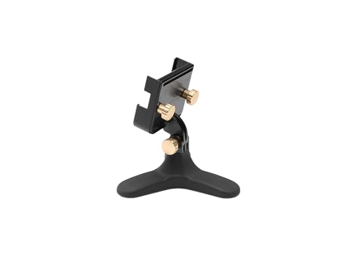 WeatherTech DeskFone Two View Universal Phone Holder for Flat Surfaces, Office, Kitchen, Nightstand - Rose Gold Metal Knobs - color: Rose Gold Metal Knobs