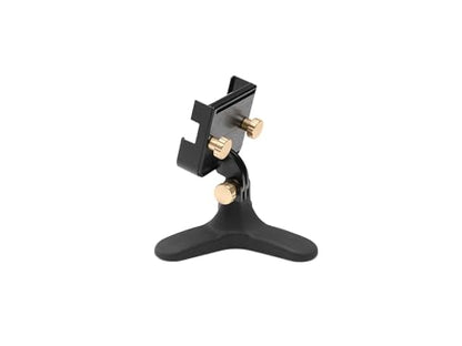 WeatherTech DeskFone Two View Universal Phone Holder for Flat Surfaces, Office, Kitchen, Nightstand - Rose Gold Metal Knobs - color: Rose Gold Metal Knobs