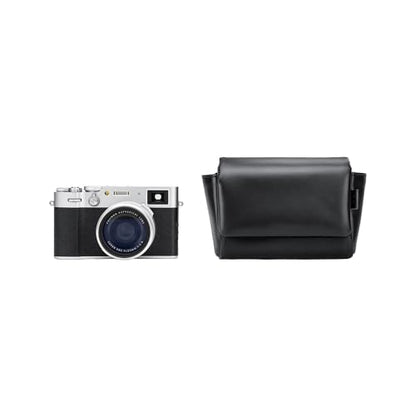 KIWIFOTOS PU Leather Camera Case for Fuji X100VI/PowerShot V1 | without strap, Fits X100VI/X-E5+23/27mm lens & PowerShot V1. Soft PU leather, magnetic flap, soft lining, rear zipper pocket - color: PU Camera Case Black