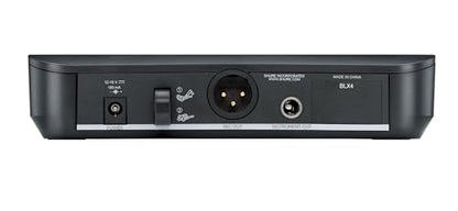 Shure BLX14/CVL Lavalier Audio System H10 Band (542–572 MHz) – BLX4 Receiver, BLX1 Bodypack & CVL Clip-On Lavalier Mic, Up to 14 Hr Battery, 300 ft Range