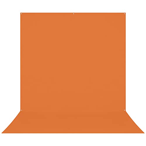 Westcott X-Drop Pro Wrinkle-Resistant 8' x 13' (2.44 x 3.96m) Sweep Backdrop for Full-Body Photos & Group Portraits, Video Interviews & Photo Booths - Portable and Travel Friendly (Tiger Orange) - color: Tiger Orange