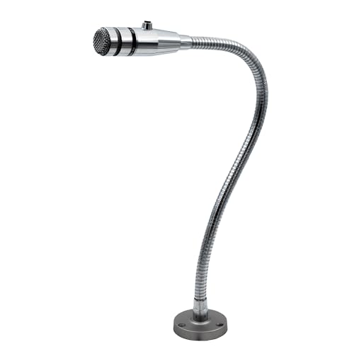 REBUILD SKILLS Push-to-Talk Microphone RBX-515SBG-18X Compatible with Shure 515SBG-18X for use in Restaurants Grocery Store Drive Thru - 20" Gooseneck, Mount Attached and 6½’ Cord
