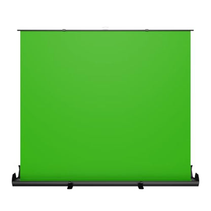 NearStream Pull-Up Green Screen Backdrop, 78.7" x 89.3", Retractable Chroma Key Background with Auto-Locking Frame, Wrinkle-Resistant Fabric, No Assembly for Streaming, Video Calls & Photography(VK50)