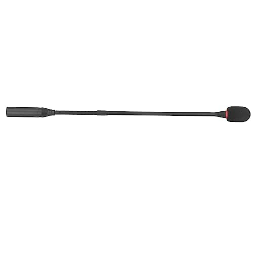 Gooseneck Microphone , Flexible 3 Pin High Plasticity Podium Microphones 16 . 5 Inch with Power Indicator for Meeting Rooms for Government Lecture Halls