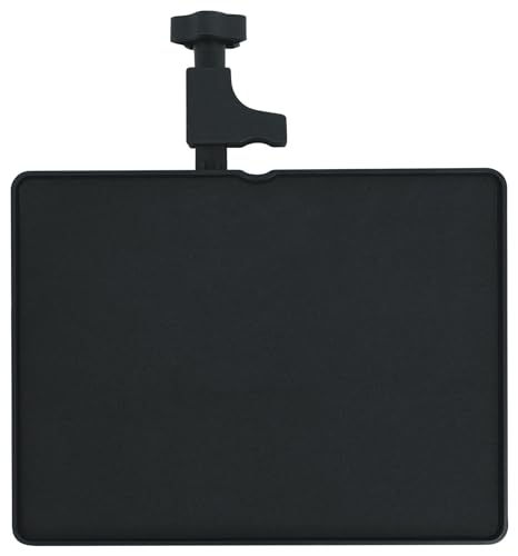 Rockville MTRAY Clamp-On Tray Utility Shelf, 9.7 x 7.3 Inches, 15lb Capacity, EVA Foam, Raised Lip, Quick Attach, for Musicians and Performers