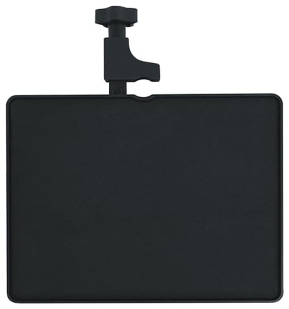Rockville MTRAY Clamp-On Tray Utility Shelf, 9.7 x 7.3 Inches, 15lb Capacity, EVA Foam, Raised Lip, Quick Attach, for Musicians and Performers