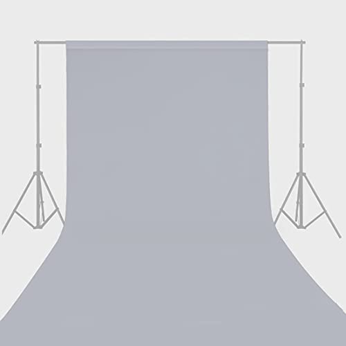 Yizhily Seamless Photo Photography Background Paper Backdrop for Photoshoot, Videos, YouTube, Livestream, 107" x36', Morning Mist, Light Grey - color: Morning Mist