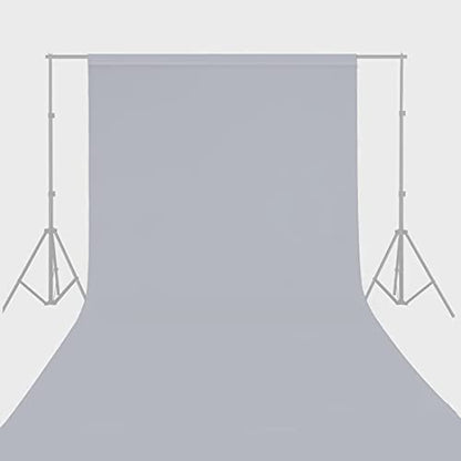 Yizhily Seamless Photo Photography Background Paper Backdrop for Photoshoot, Videos, YouTube, Livestream, 107" x36', Morning Mist, Light Grey - color: Morning Mist