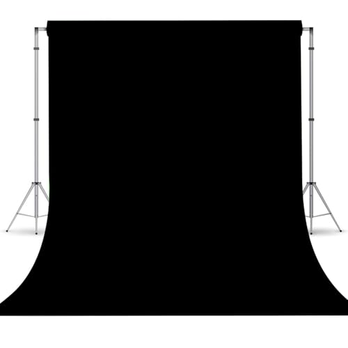 Black Photo Backdrop for Photoshoot,Photo Backdrop Curtain,Perfect Black Backdrops for Party Portrait Photoshoots Video Studio 5x7ft - color: Black, size: 5x7 FT