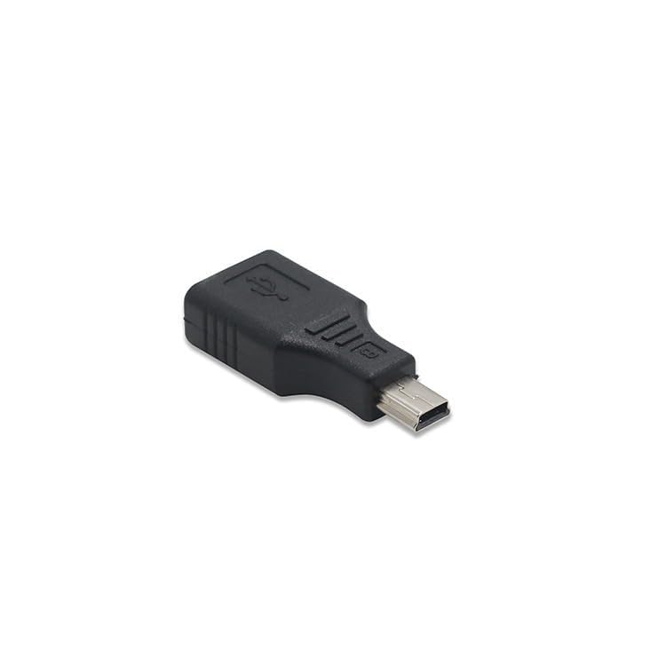USB 2.0 Type A Female to Mini USB 5-pin Male Adapter Converter, Compatible with Cameras, Printers, Audio Devices, etc. (2-Pack)