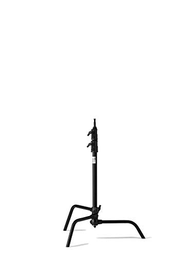 Kupo 20" C-Stand Sliding Leg Professional Grip Stand for Photography and Video Lighting, with Adjustable Leveling Leg for Uneven Terrain and Industry Standard C-Stand Hardware, Black (KS703411) - color: Black, style: 20" Sliding Leg