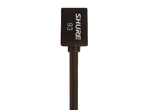 Shure WL93 Series Subminiature Condenser Lavalier Microphones,WL93- Black, with 4-Foot (1.2 m) Cable - style: Black (4-foot cable)