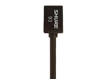 Shure WL93 Series Subminiature Condenser Lavalier Microphones,WL93- Black, with 4-Foot (1.2 m) Cable - style: Black (4-foot cable)