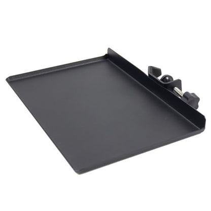 Clamp Microphone Stand Tray Holder for Live Streaming with Sound Card Storage Raised Edge Bracket for Picks Capos Phones and Accessories
