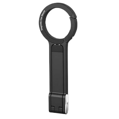 Magnetic Phone Tripod - Aluminum Foldable Stand, Adjustable Stable Mount, Lightweight Durable Holder | Smartphone Tripod for Desk Home Outdoor Video Calls Filming Content Creation Entertainment - color: Black