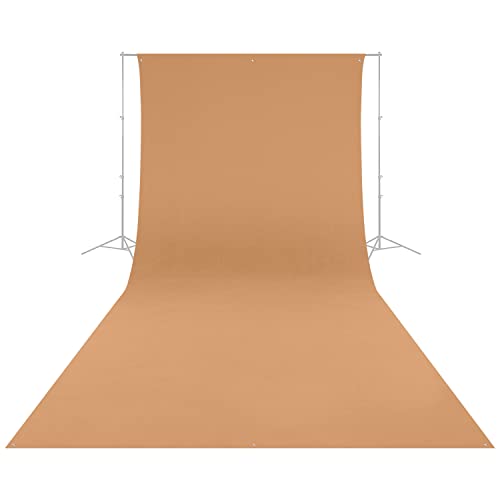 Westcott Wrinkle-Resistant 9' x 20' (2.75 x 6.1m) Backdrop for Photoshoots, Group Portraits, & Photo Booths - Portable and Travel Friendly (Brown Sugar) - color: Brown Sugar