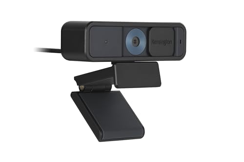 Kensington W2000 1080P Auto Focus Webcam, Full HD 1080P/30fps Webcam with Microphone for Video Conferencing, Software Control, Privacy Shutter, Compatible with Zoom/Skype/Teams (K81175WW) - color: nonte, style: normal field of view