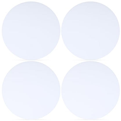 Ceiling Light Diffuser Cover 5.78 Inch Round Frosted White Lampshade Anti Glare Spotlight Downlight Shield Replacement for Chandelier Drum Lamp Pendant Lighting Accessories, 4PCS