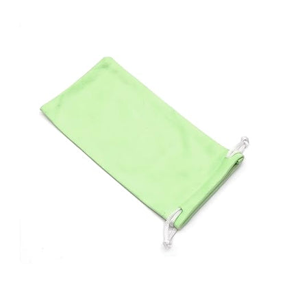 6pcs Eyeglasses Sunglasses Microfiber Pouch Bag, Cell Phone Storage Pouch 7.1" x 3.5" - color: Green