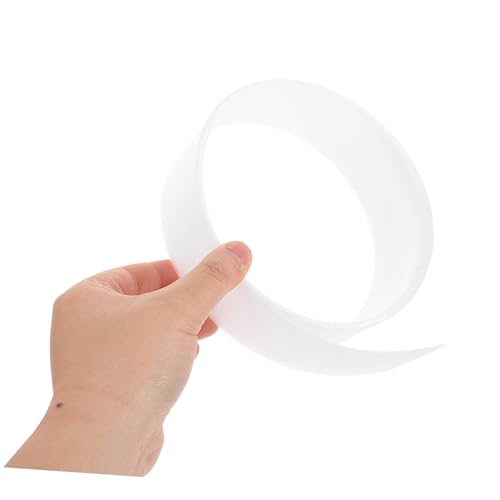 Angoily LED Light Diffuser Sheet 1220x30mm 1mm Thick Optical Scattering Panel for LED Channel Lens Replacement and Pendant Lighting, Milky White Plastic Diffuser for Cabinet and Studio