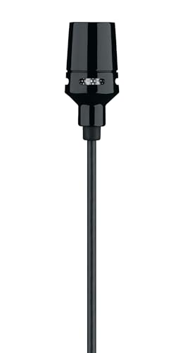 Shure Centraverse Lavalier Microphone, Black, Cardioid Condenser Mini Lav Mic, Clip-On for Hands-Free Use, TA4F Connector, Wireless Bodypacks (CVL-B/C-TQG) - style: CVL Centraverse