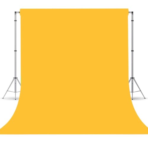 Yellow Backdrop - 6FTx9FT Yellow Photo Backdrop for Photoshoot Background for Photography Screen Video Recording Picture Background - color: Yellow, size: 6x9ft