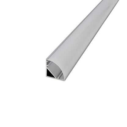 HAMRVL 6-Pack 1ft/30cm 16x16mm Led Aluminum Channel System with Cover V Shape, Led Strip Light Diffuser Track with End Caps Mounting Clips Accessories,Aluminum Profile for Led Strip Lights for Indoor