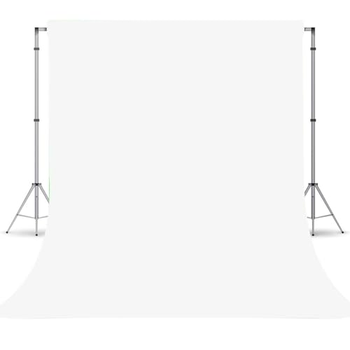 White Photography Backdrop for Photoshoot, Photo Backdrop Curtain, Perfect White Backdrops for Party Portrait Photoshoots Video Studio 5FTx7FT - color: White, size: 5x7 FT