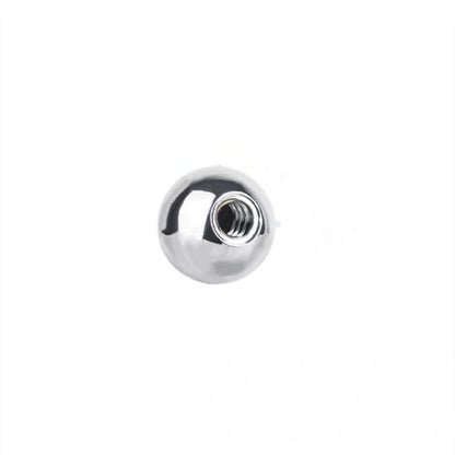 VizGiz 4 Pack 17mm Ball Head with 1/4 inch Threaded Screw Socket Stainless Steel Swivel Ball Joint Adapter Converter for Super Clamp Camera Hot Shoe Mount Smartphone Holder Phone Clip Light Tripod