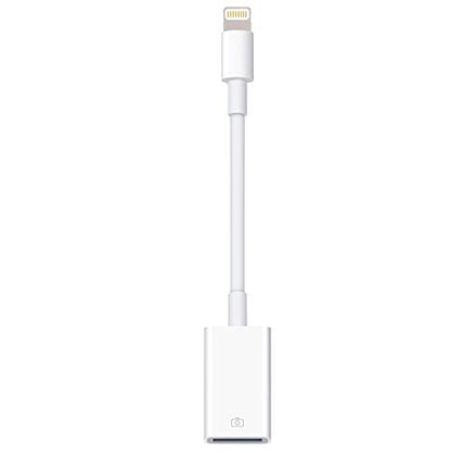 Lightning to USB Camera Adapter Lightning Female OTG Cable Adapter for Select iPhone,iPad Models Support Connect Camera, Card Reader, USB Flash Drive, MIDI Keyboard, White - color: USB