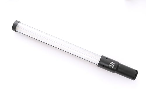 REFLEX CAMERA Portable 20W RGB Light Stick with Barndoor, 1-100% Brightness, 2700-7500K, 1/4" Screw Built-in Lithium Battery, Metal Body, Special Effects Modes, Remote Control, Power Adapter Included