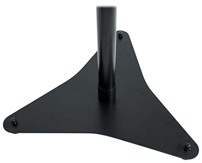 Rockville RVSM5 Pair Studio Monitor Bookshelf Speaker Stands | 33-52" Adjustable Height, Solid Steel, Foam Pad, 50 lbs Capacity, Rubber Feet and Carpet Spikes, Cable Clips - color: Black