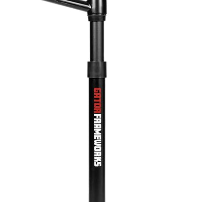 Gator Frameworks 5-in-1 Mobile Content Creator Streaming Stand with Wheeled Tripod Base – Includes Smartphone, Tablet, Laptop Clamps, Ring Light, and More! (GFW-STREAMSTAND-W) - style: Rolling Base