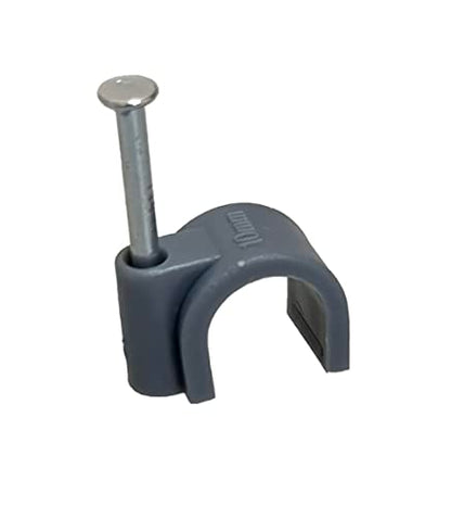 On1shelf Cable Clips Round Grey x 50pcs (0.31" / 8mm)