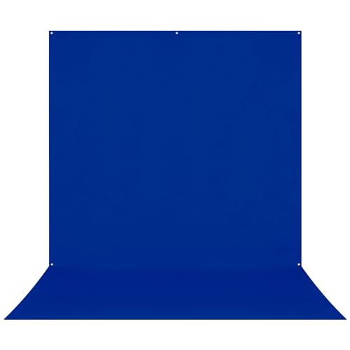 Westcott X-Drop Pro Wrinkle-Resistant 8' x 13' (2.44 x 3.96m) Sweep Backdrop for Full-Body Photos & Group Portraits, Video Interviews & Photo Booths - Portable and Travel Friendly (Royal Blue/Chroma) - color: Royal Blue / Chroma Key Blue