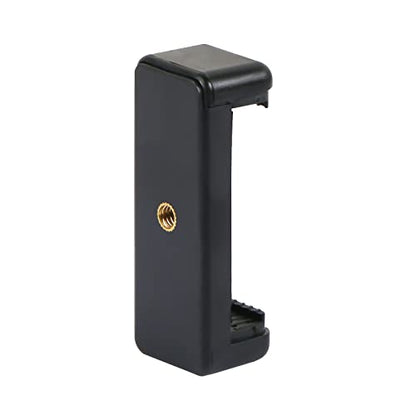 Universal Cell Phone Tripod Mount Adapter for Selfie Stick, 1 Pack | Phone Holder Clip Connector Head Used Mini Flexible Tripod and More for Monopod Travel Use