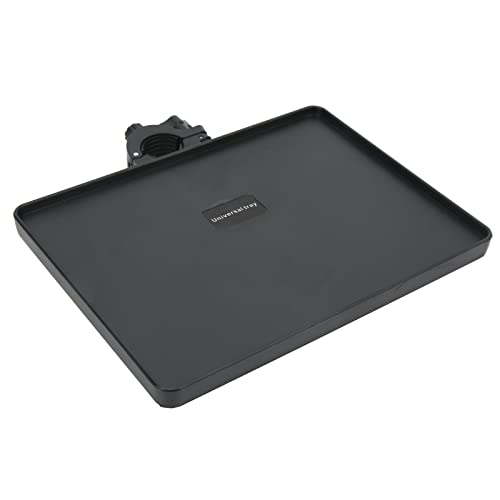Zerodis Microphone Stand Tray Sound Card Holder Audio Interface Tray ABS Adjustable Clamp Music Stand Shelf with 6.50x8.66in Size for Stage Live Broadcast Karaoke Chat Room