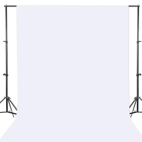 GFCC White Backdrop Photography Background - 5x7FT White Screen Photography Backdrop for Photoshoot Photo Background Screen for Video Conferencing - color: White, size: 5ftx7ft