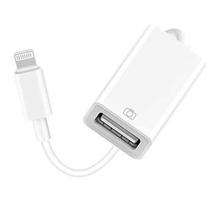 Lightning to USB Camera Adapter Apple MFi Certified Lightning Female USB 3.0 OTG Cable Adapter Compatible with iPhone/iPad, Supports Connect Camera, Card Reader, USB Flash Drive, MIDI Keyboard, Mouse - size: OTG to Lightning