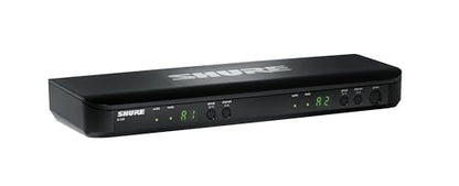 Shure BLX188/CVL Dual Lavalier Audio System H9 Band (512–542 MHz) – BLX88 Dual Receiver, (2) BLX1 Bodypacks & (2) CVL Cardioid Lavalier Mics, Up to 14 Hr Battery, 300 ft Range - style: H9: 512-542 MHz